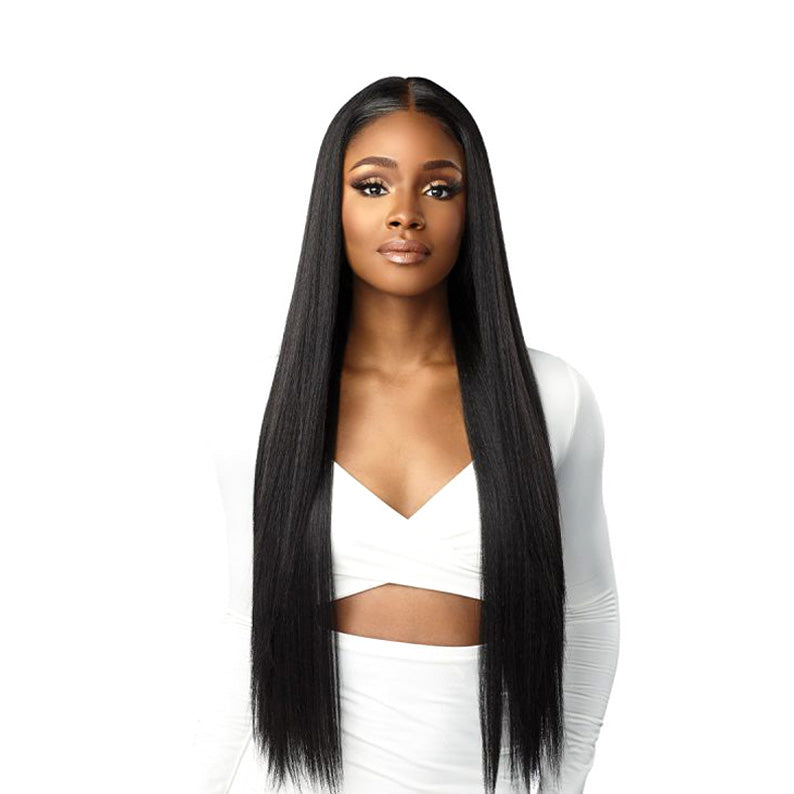 SENSATIONNEL Butta HD Lace Human Hair Blend Wig Straight 32"