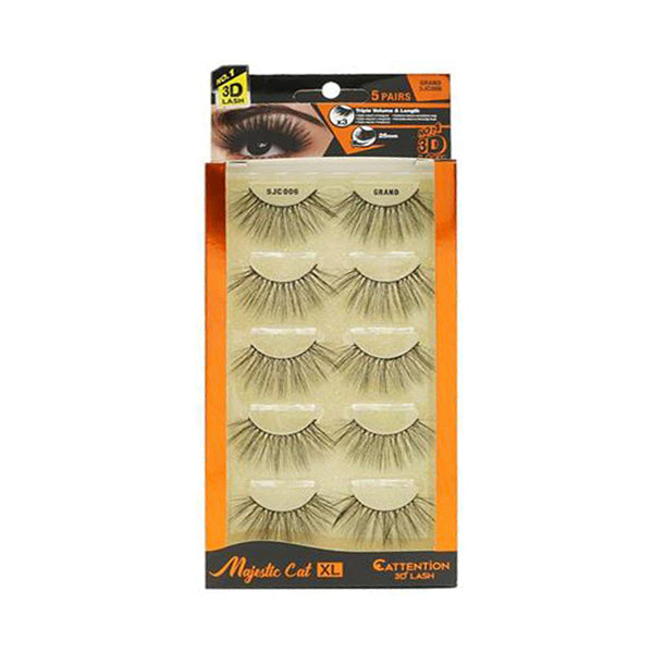 EBIN Cattitude 3D Lashes 5 Pairs Majestic Cat XL #Grand