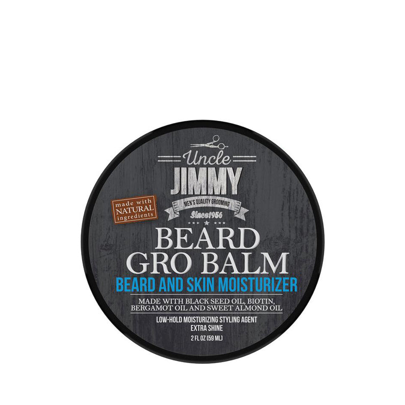 UNCLE JIMMY Beard Gro Balm Skin Moisturizer 2Oz