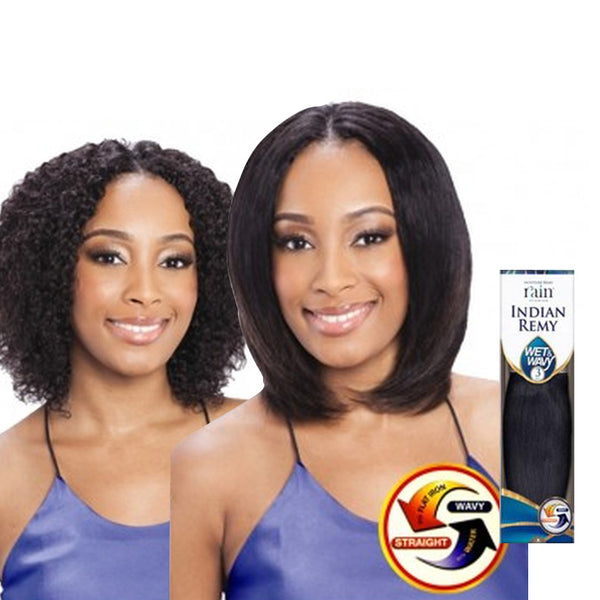 SHAKE N GO RAIN Moisture 100% Indian Remy Wet & Wavy 3pcs Jerry