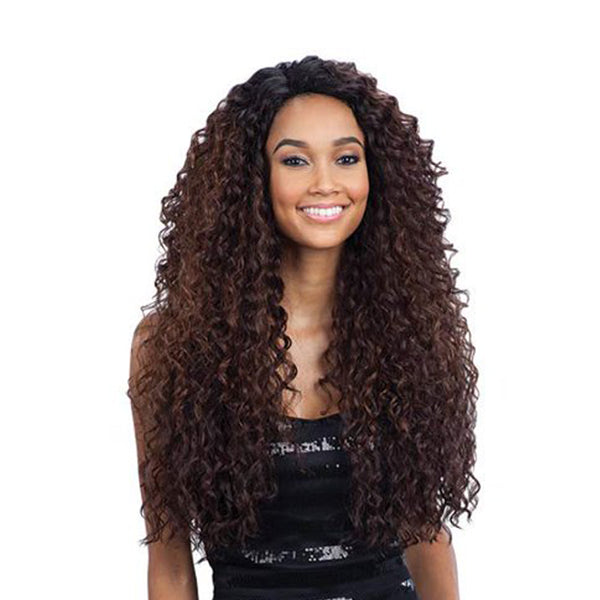 SHAKE N GO Freetress Equal Synthetic Hair Lace Deep Invisible L Part Lace Front Wig KITRON