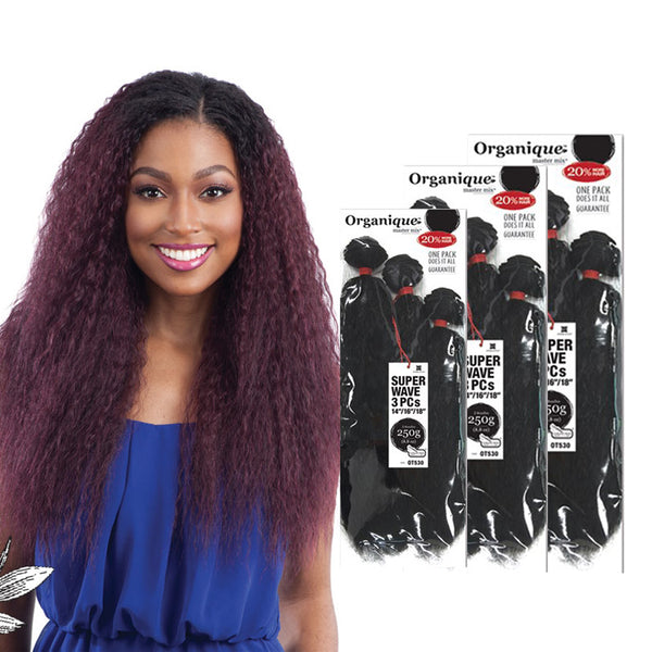 SHAKE N GO ORGANIQUE Mastermix Bundle Hair Super Wave 3pcs