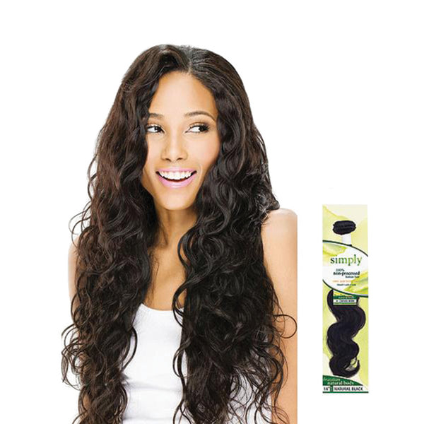 OUTRE Simply Non-Processed Brazilian Human Hair Weave Natural Body