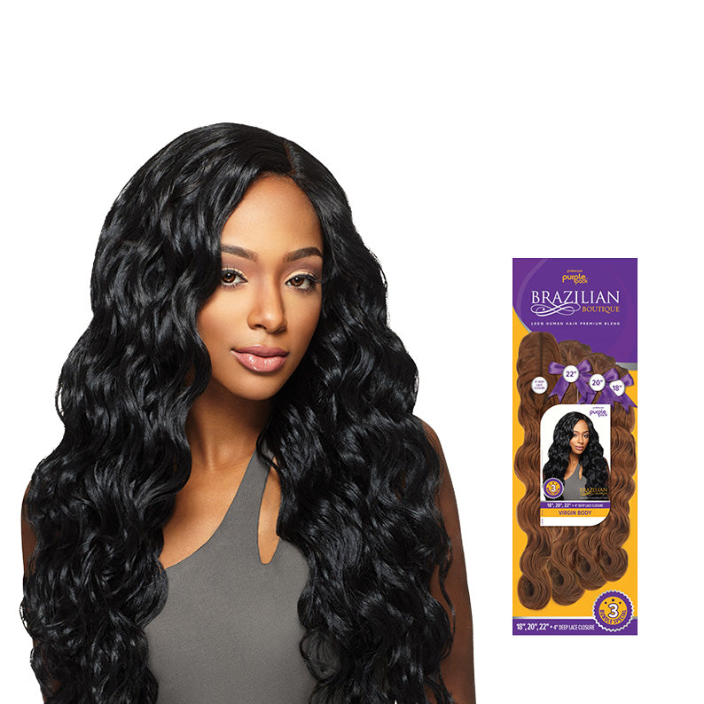 Pack Violet Brésilien Boutique Virgin Body Wave