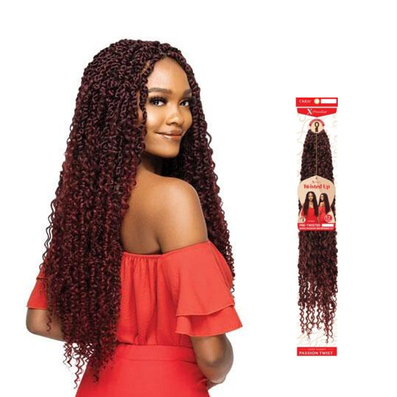 OUTRE X-Pression Twisted Up Crochet Braid Pre-Twisted Boho Passion Water Wave 24"