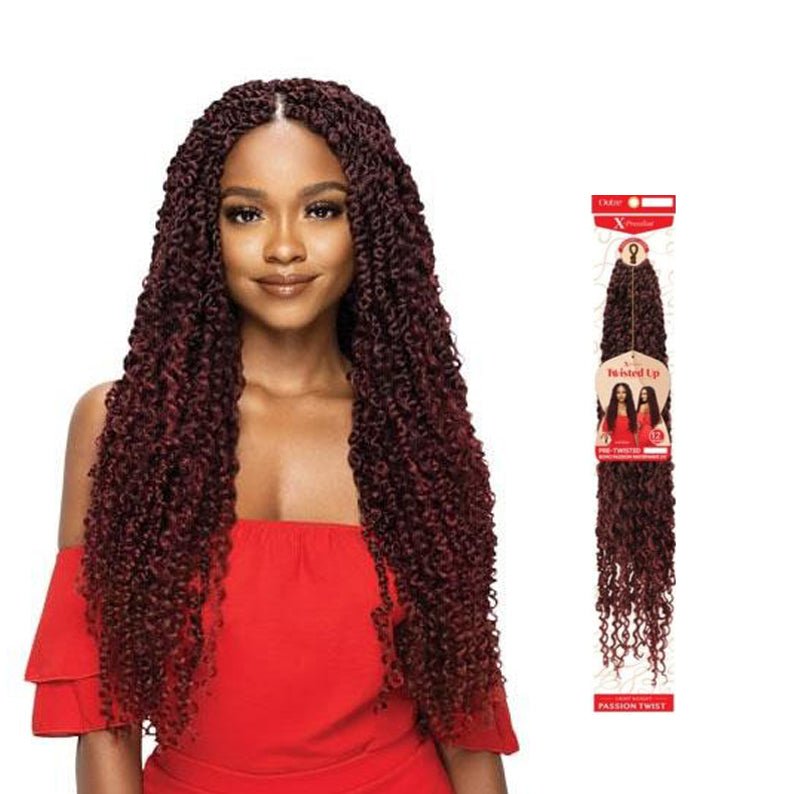 18 Inch Ombre Water Wave Passion Twist Synthetic Crochet Braid Passion  Twist Hair Pre Looped From Eco_hair, $7.78