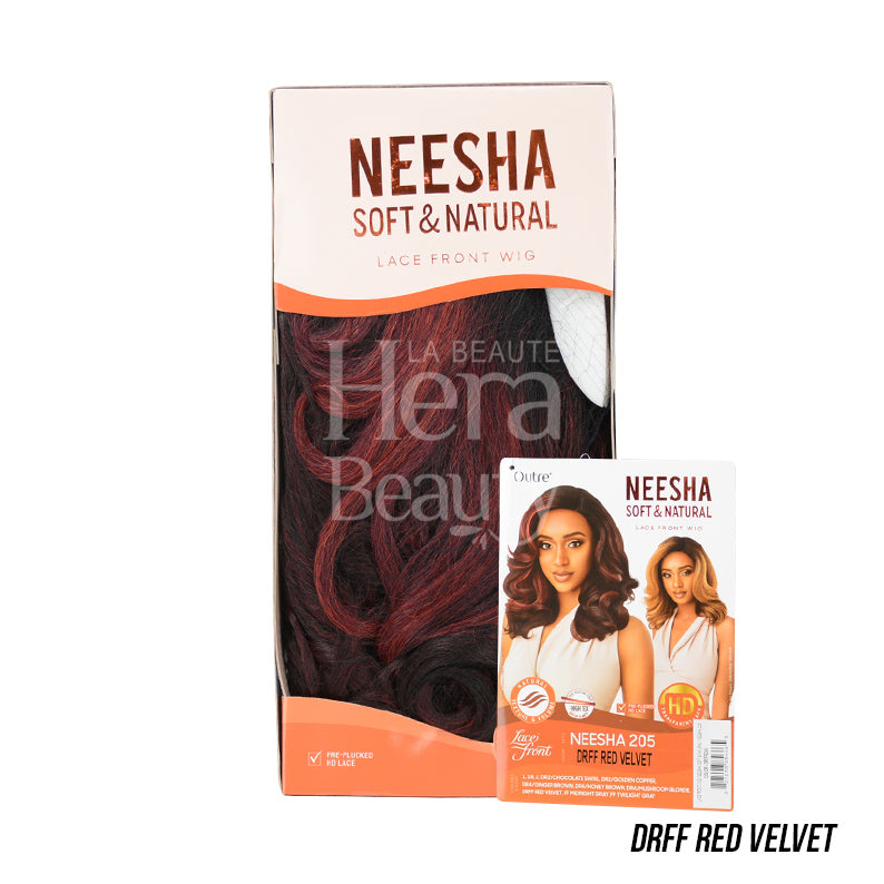 Perruque synthétique à dentelle frontale douce et naturelle Neesha Neesha205