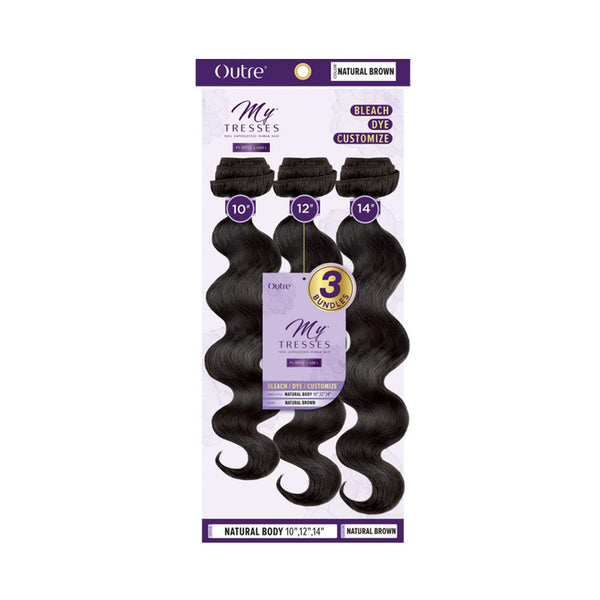 OUTRE MYTRESSES Purple Label 100% cheveux humains non traités Corps naturel