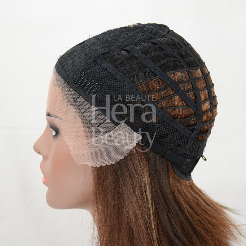 Perruque synthétique à dentelle frontale ANNIE BOB 12"