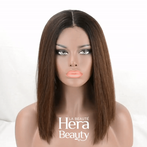 Perruque synthétique à dentelle frontale ANNIE BOB 12"