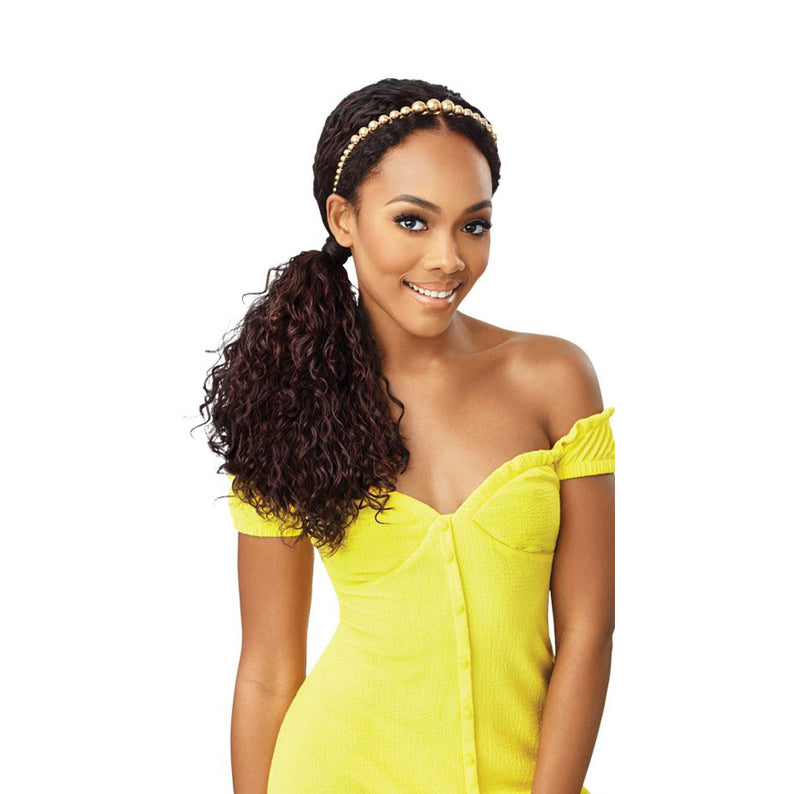 Converti Cap Synthetic Wet & Wavy Half Wig Waterfall In Love