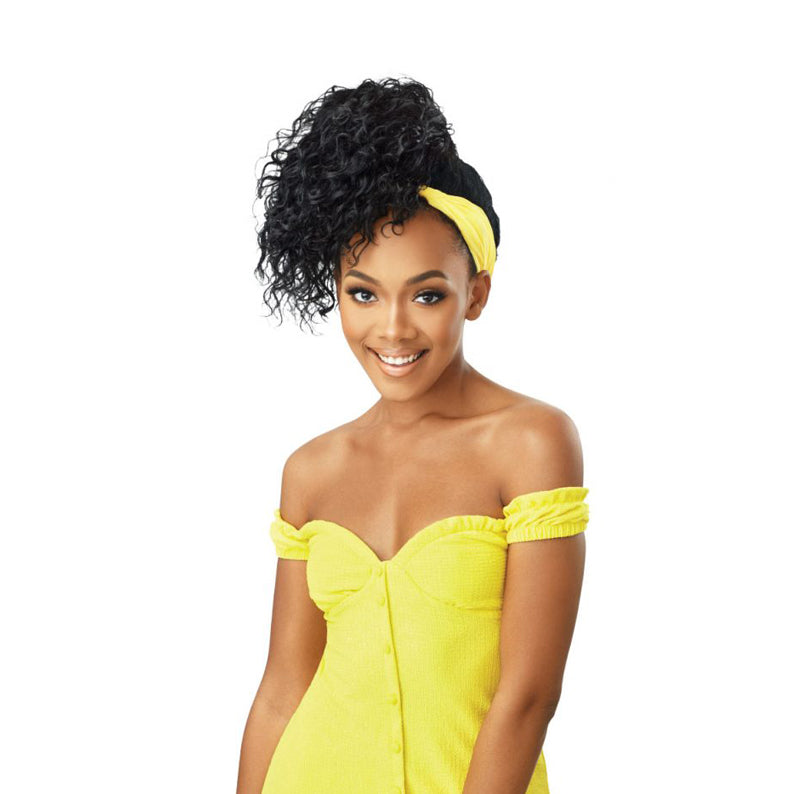 Converti Cap Synthetic Wet & Wavy Half Wig Waterfall In Love