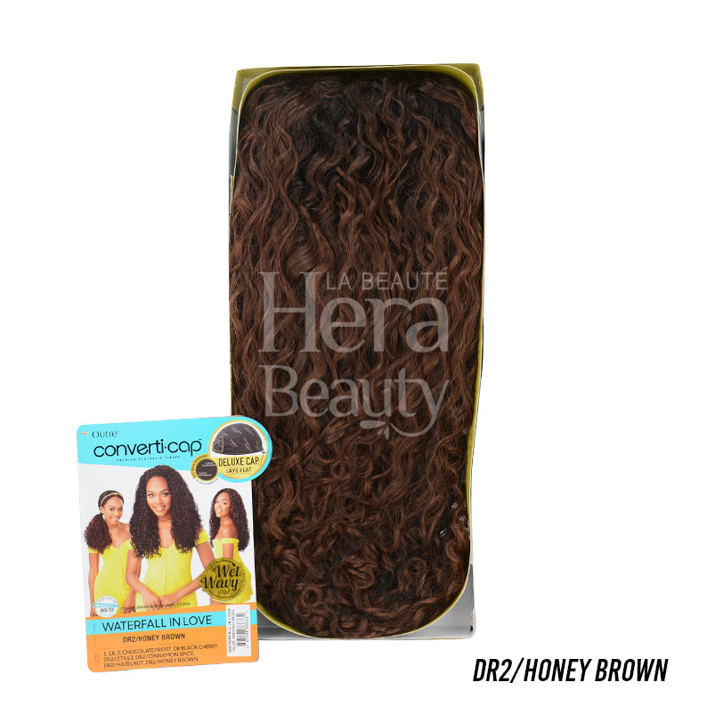 Converti Cap Synthetic Wet & Wavy Half Wig Waterfall In Love
