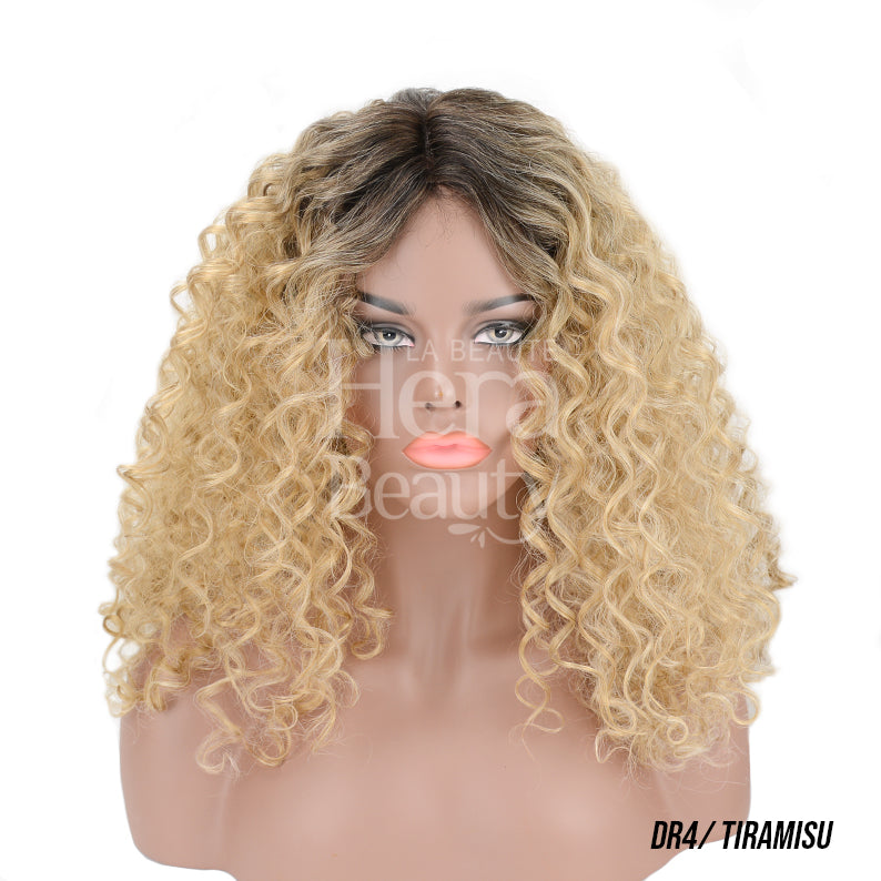 THE DAILY WIG Synthetic Hair Part Lace Full Cap Wig WET & WAVY DAMARIS