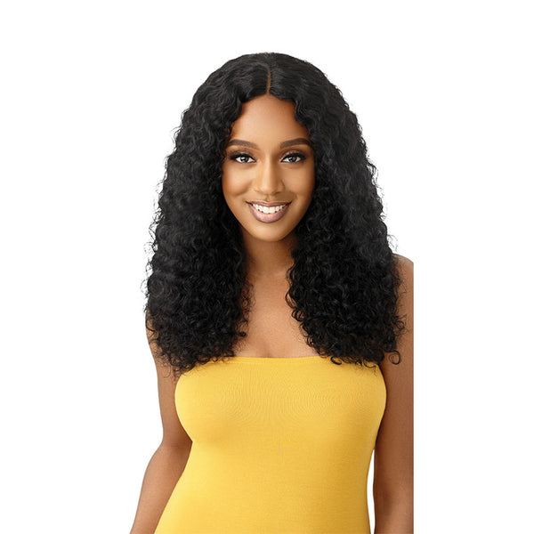 OUTRE THE DAILY WIG 100% Unprocessed Wet & Wavy Human Hair Part Lace Wig NATURAL DEEP 22"