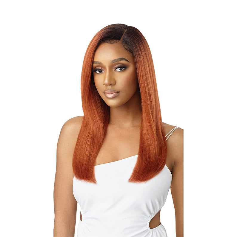 OUTRE Synthetic Hair HD Lace Front Wig - NATURAL YAKI 22"
