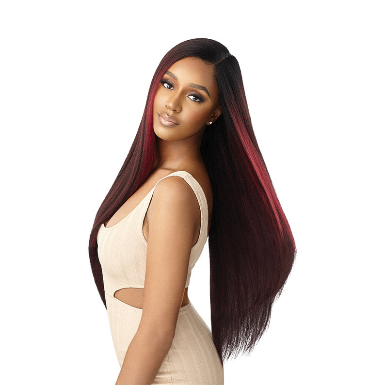 OUTRE Synthetic Hair HD Lace Front Wig - NATURAL YAKI 30"