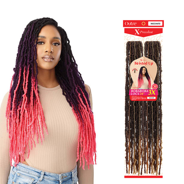 Outre X-Pression Twisted Up Crochet Braids 3X - BORABORA LOCS 24"