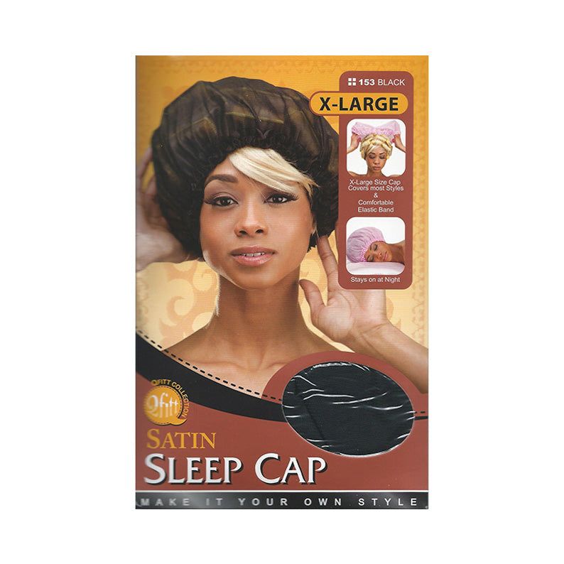 M&M QFITT Satin Sleep Cap [X-LARGE] [BLACK] #153