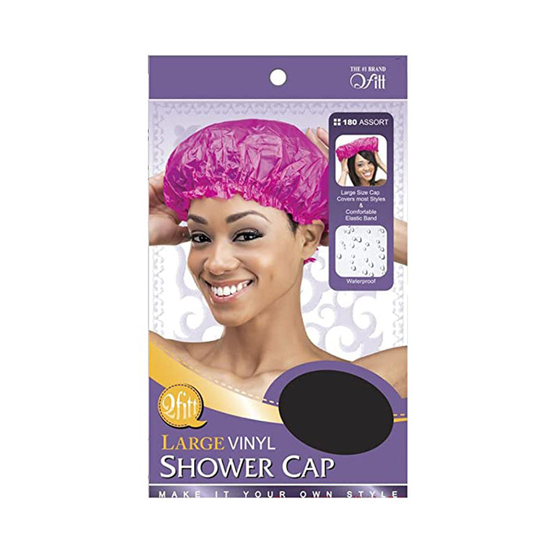 M&M QFITT Vinyl Shower Cap [LARGE] [ASSORTED COLOR] #180