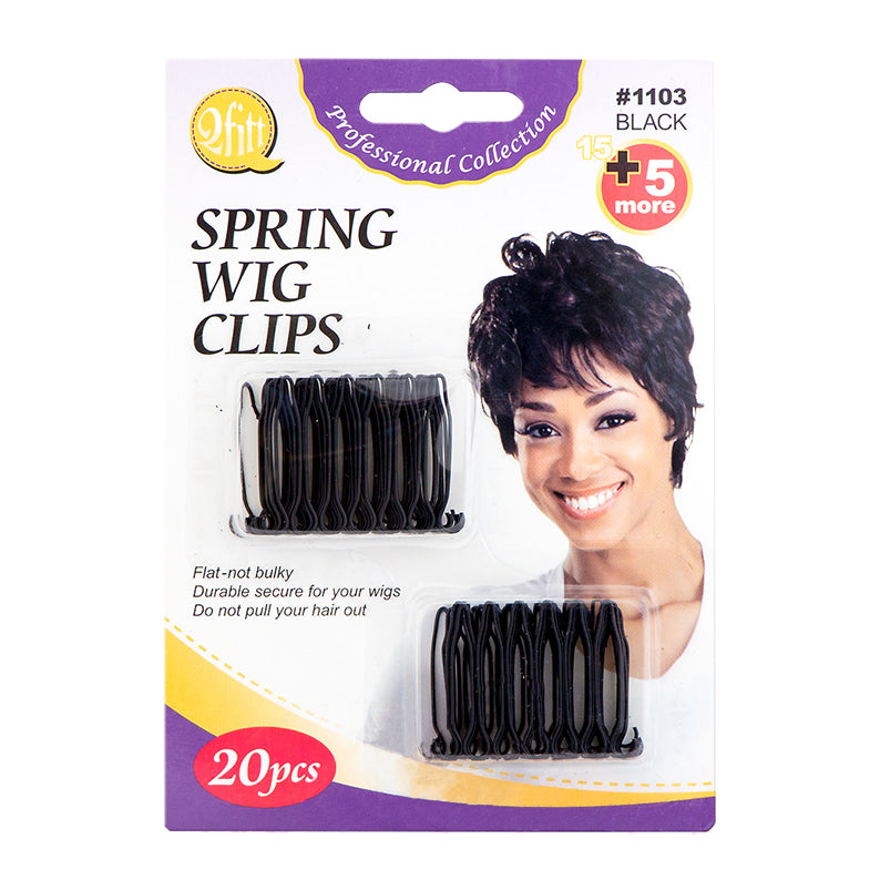 M&M QFITT Blister Spring Wig Clip 20pcs #1103