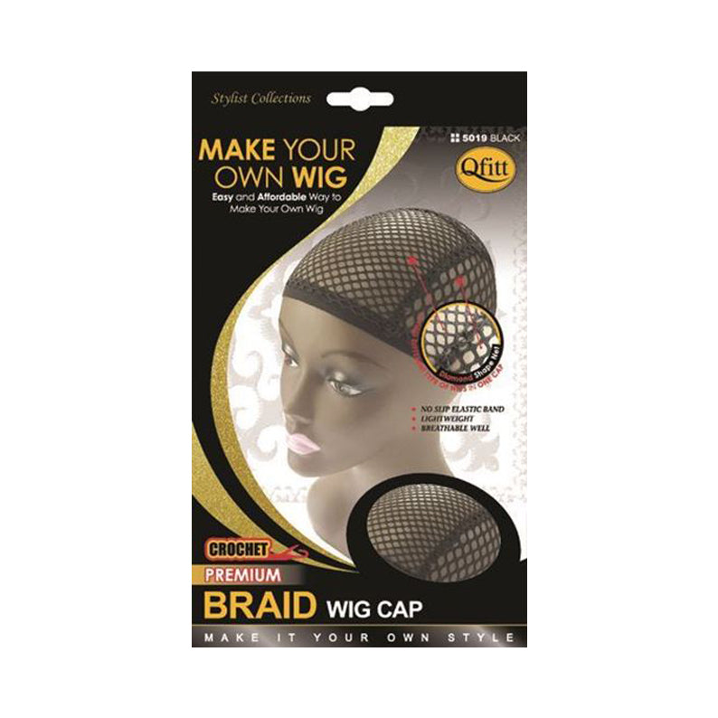 M&M QFITT Crochet Braid Wig Cap [JUMBO] [BLACK] #5019