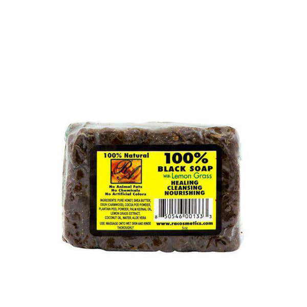 RA COSMETICS 100% Black Soap [Lemon Grass] 5Oz