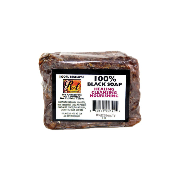 RA COSMETICS 100% Black Soap 5oz Original