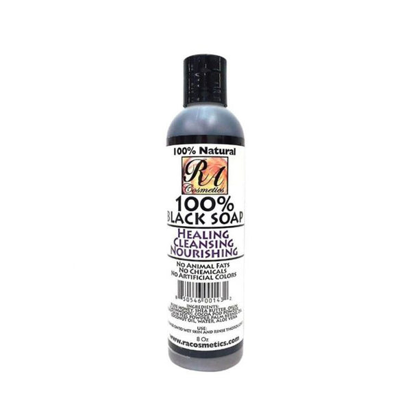 RA COSMETICS 100% Black Soap [Liquid] 8oz