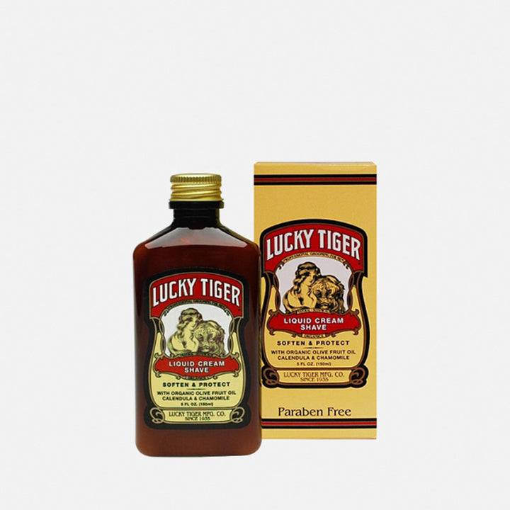 [Lucky Tiger] Liquid Cream Shave 5Oz - C_Mens-Skin Care