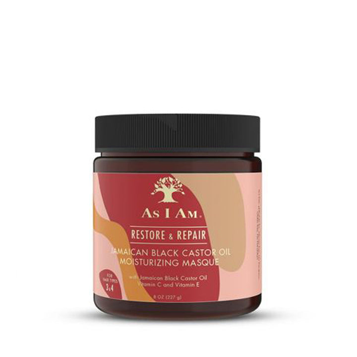 AS I AM Restore & Repair Jamaican Black Castor Oil Moisturizing Masque 8 oz