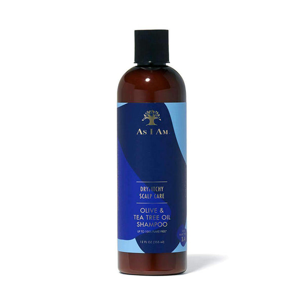 AS I AM Dry & Itchy Scalp Care Olive & Tea Tree Oil Shampoo 12oz