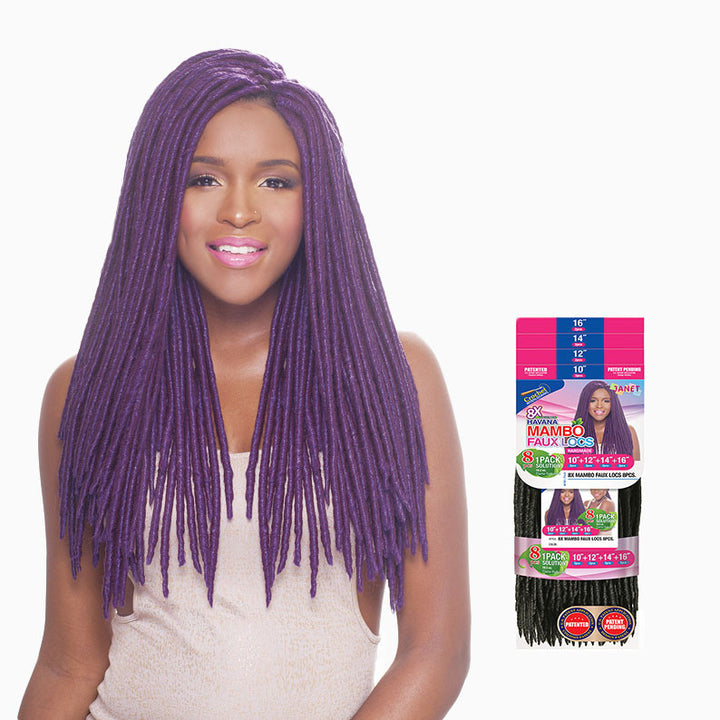 [Janet] 8X Mambo Faux Locs Braid 8Pcs - Braid