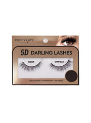 ABSOLUTE NEW YORK 5D mink lashes Darling Lashes Chantelle style black reusable lightweight volume