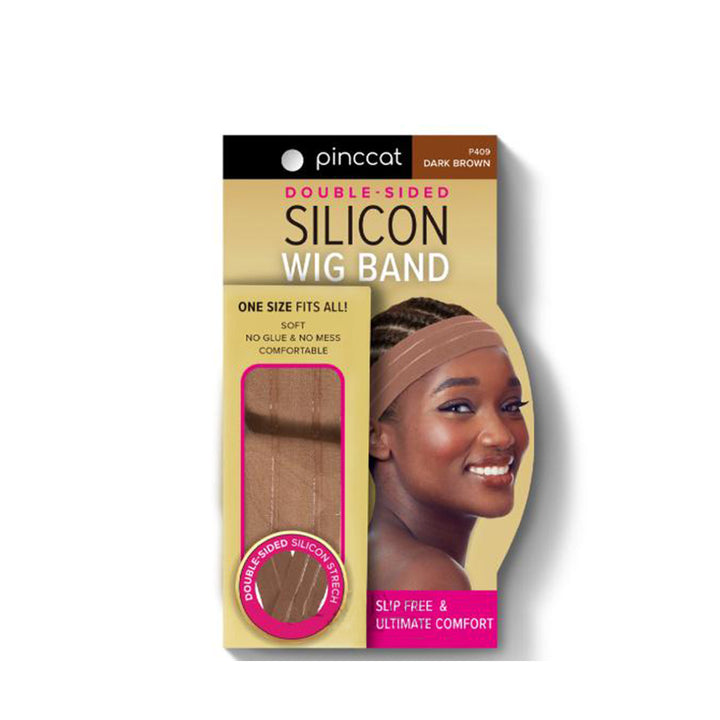 ABSOLUTE NEW YORK PincCat Silicon Wig Band [DARK BROWN] #P409