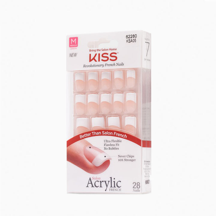 [Kiss] Salon Acrylic French - Ksa05 - Makeup