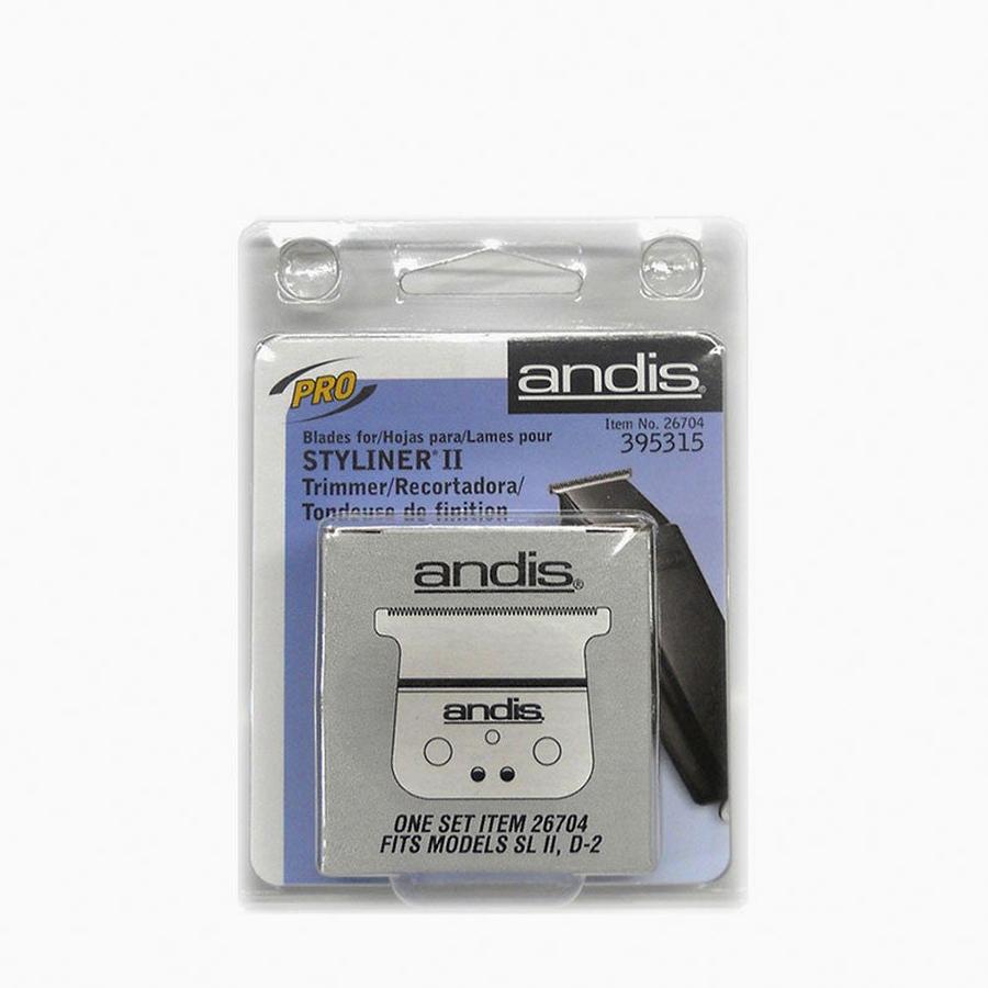 Andis Styliner II replacement blade in original packaging for precise hair trimming