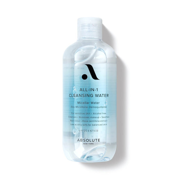 ABSOLUTE NEW YORK all in one cleansing water unscented micellar makeup remover for sensitive skin