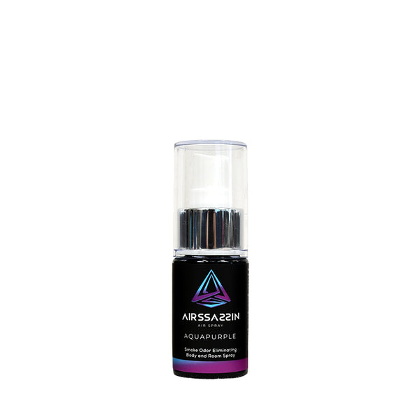 AEOLUS NEW YORK Aquapurple air spray bottle for travel body odor eliminating spray and room freshener