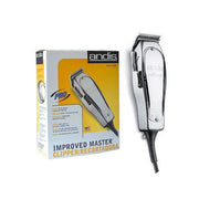 Andis Improved Master trimmer with chrome finish and professional clipper box packaging