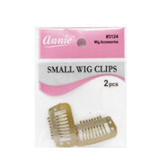 ANNIE small blond wig clips pack of 2 gold metal wig clips for securing wigs and hairpieces