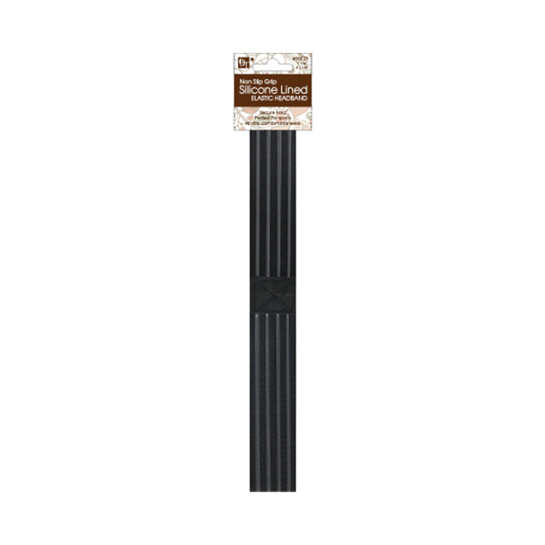 BEAUTY TOWN non slip wig grip band silicone lined elastic black headband for secure wig hold
