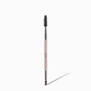 NICKA K eyebrow duo brush with angled brow brush and spoolie for precise shaping and natural blending