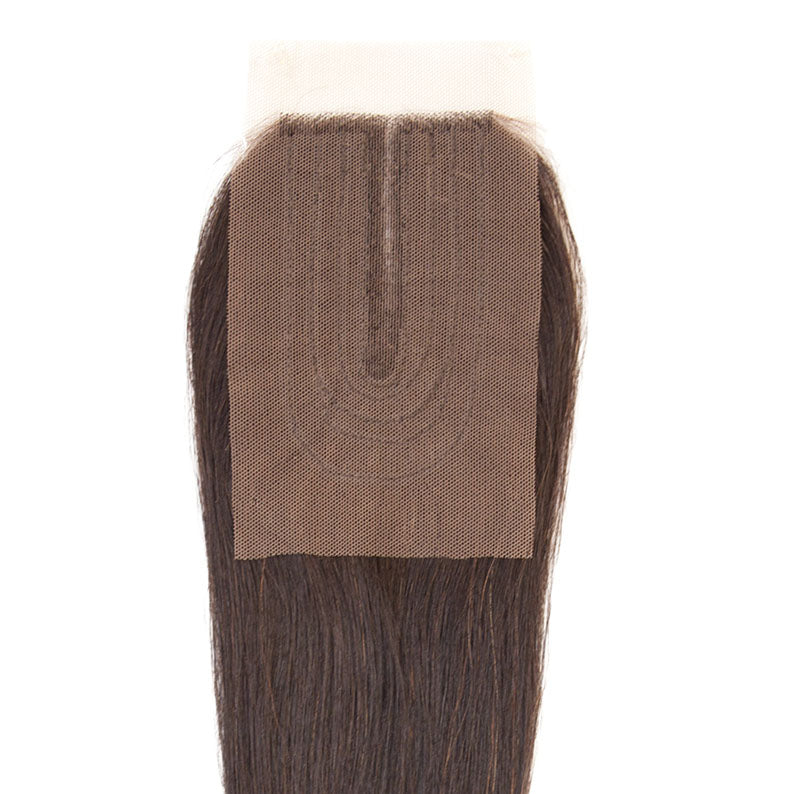 SENSATIONNEL virgin remi lace closure straight dark brown hair lace base closure for natural parting