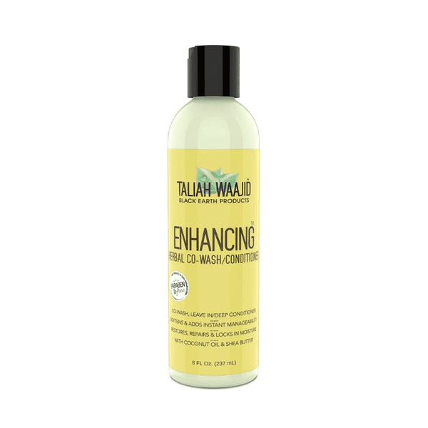Taliah Waajid herbal conditioner Enhancing Herbal Co Wash 8 fl oz yellow bottle for natural hair moisture and detangling