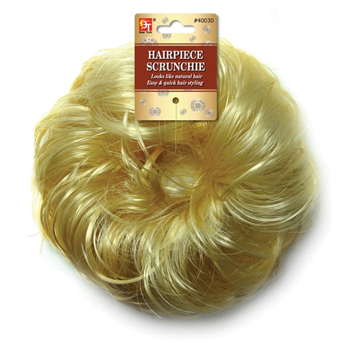 BEAUTY TOWN blonde synthetic hair scrunchie hairpiece for easy and quick styling