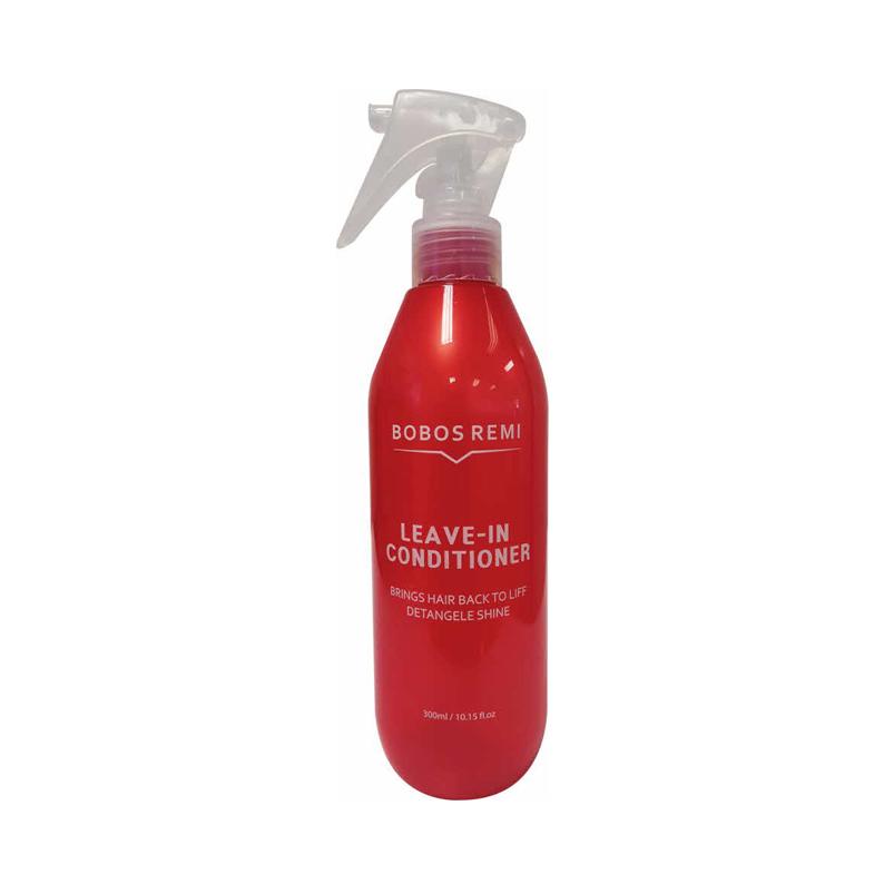 Bobos Remi leave-in conditioner red spray bottle detangles restores shine and softens hair 300ml