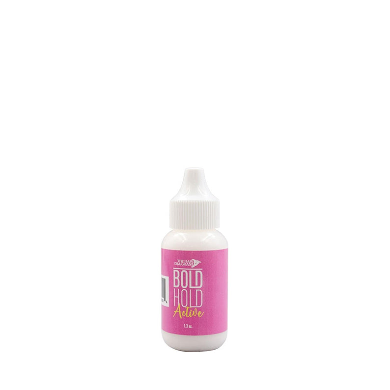 THE HAIR DIAGRAM Bold Hold Active wig adhesive in 1 oz white squeeze bottle with pink label