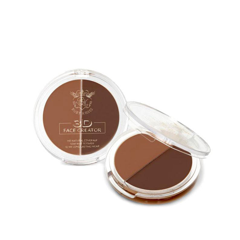 IVY BEAUTY by KISS 3D face creator foundation compact with two shades for contour and highlight