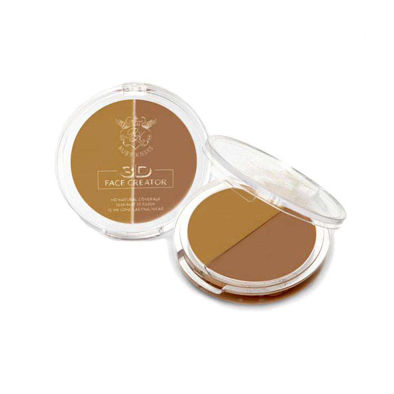 IVY BEAUTY by KISS 3D face creator foundation compact with two shades for contouring and highlighting